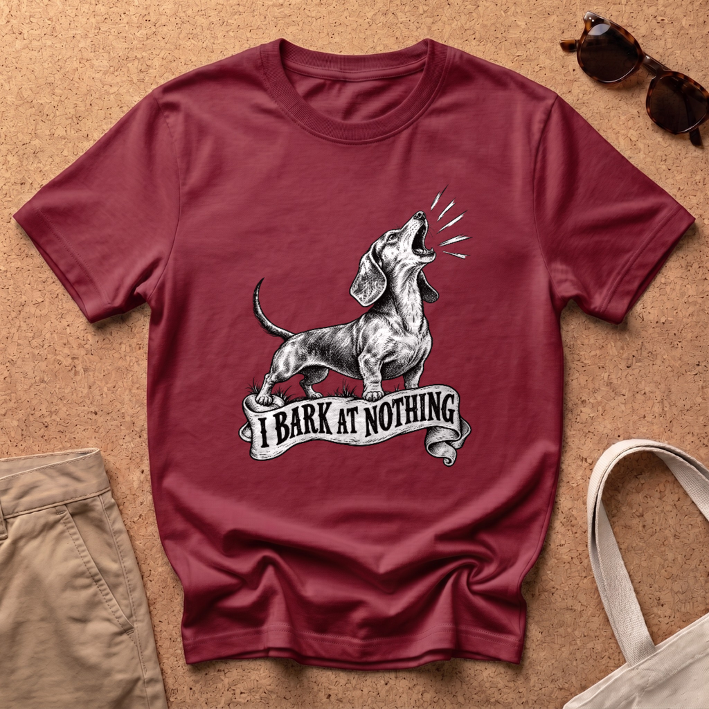 Barking Nothing T-Shirt - Antique Cherry Red