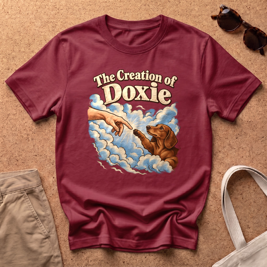 Creation Doxie T-Shirt - Antique Cherry Red