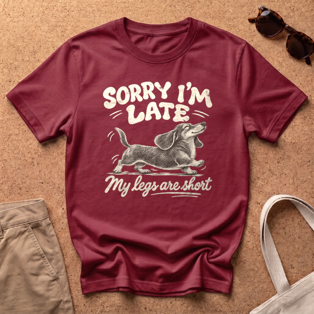 Sorry I’m Late T-Shirt - Antique Cherry Red