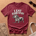Eat Floor Stuff T-Shirt - Antique Cherry Red
