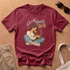 Glad You're Here T-Shirt - Antique Cherry Red