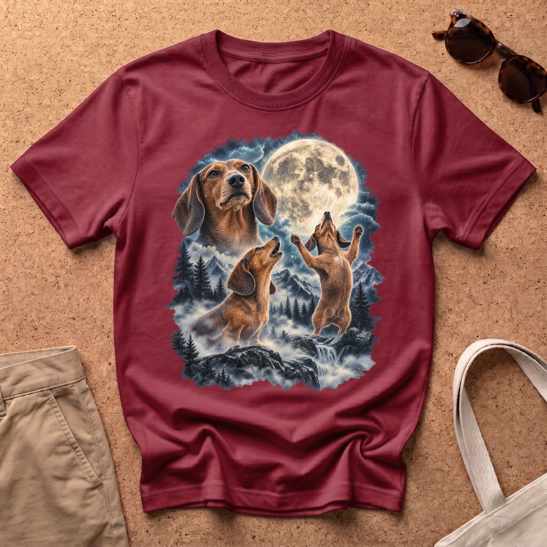 Moon Dachshund T-Shirt