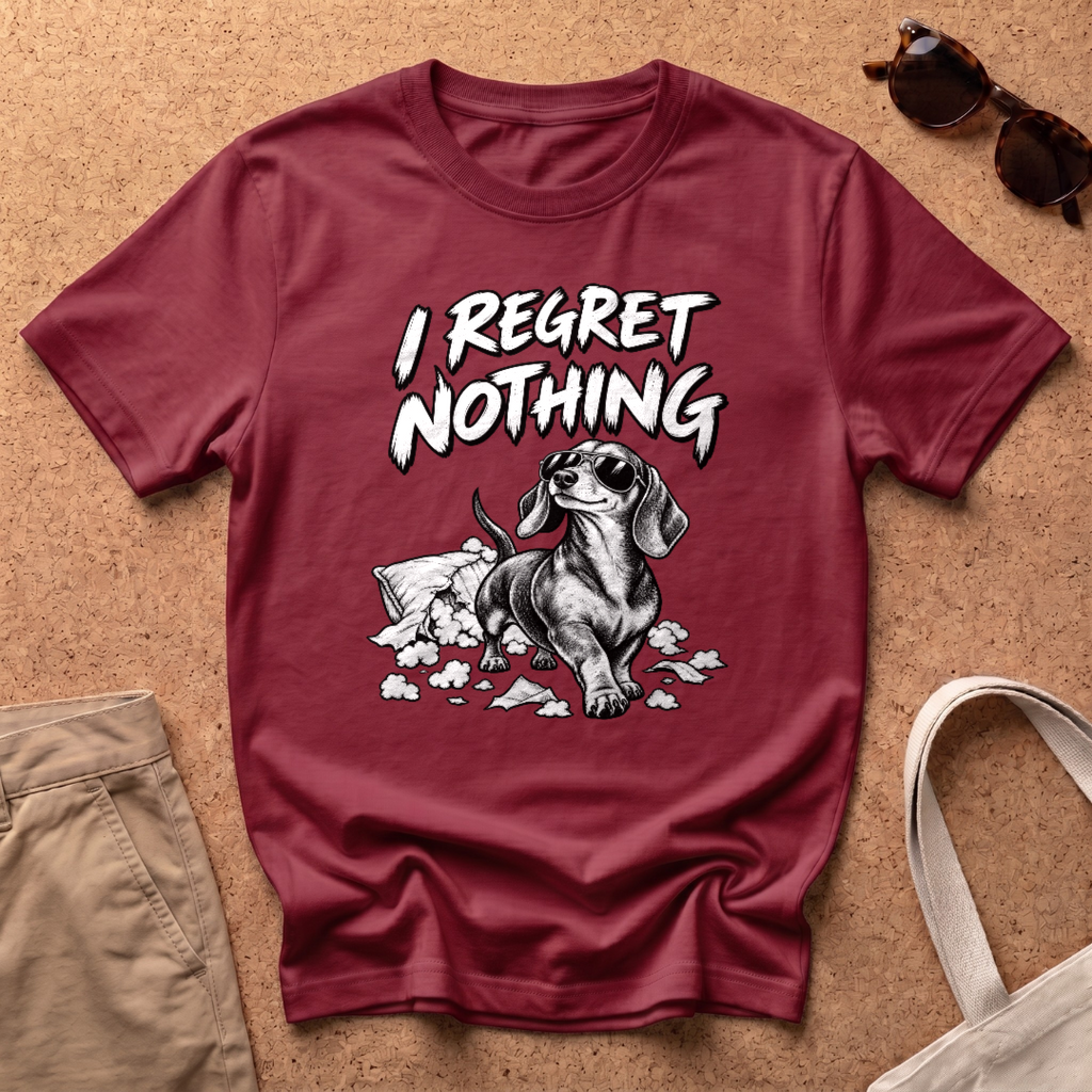 I Regret Nothing T-Shirt - Antique Cherry Red