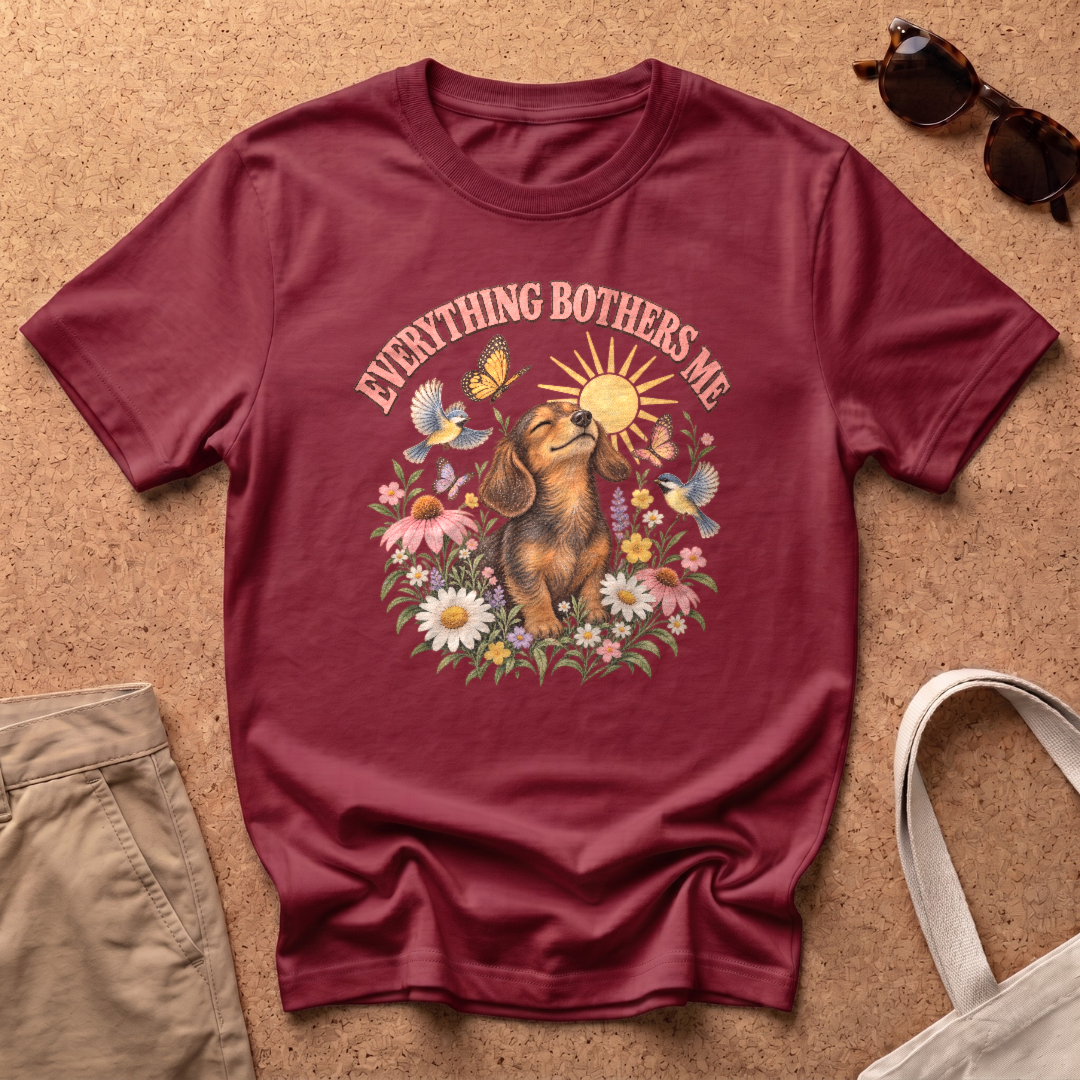 Everything Bothers T-Shirt - Antique Cherry Red