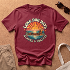 Long Dog Days T-Shirt - Antique Cherry Red