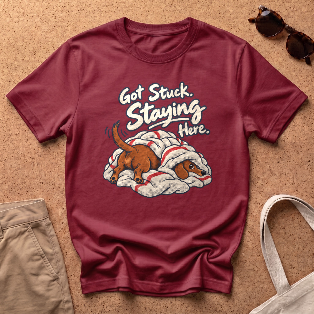 Got Stuck T-Shirt - Antique Cherry Red