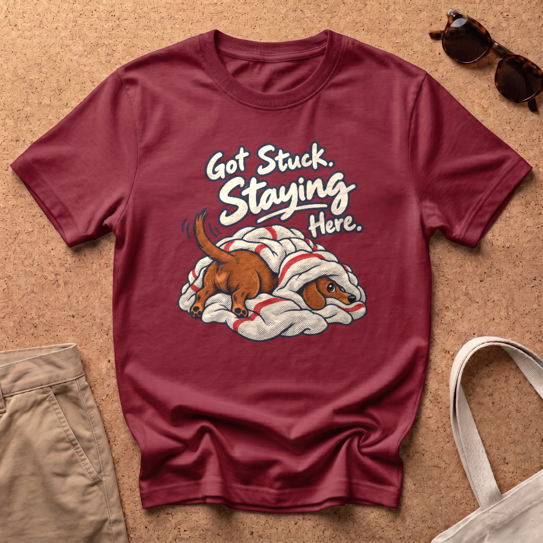 Got Stuck T-Shirt - Antique Cherry Red