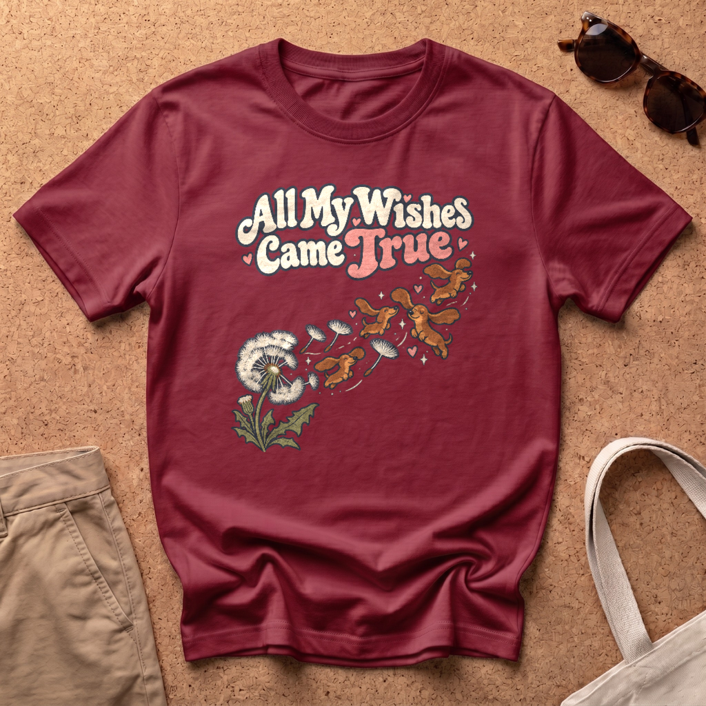 All My Wishes T-Shirt - Antique Cherry Red