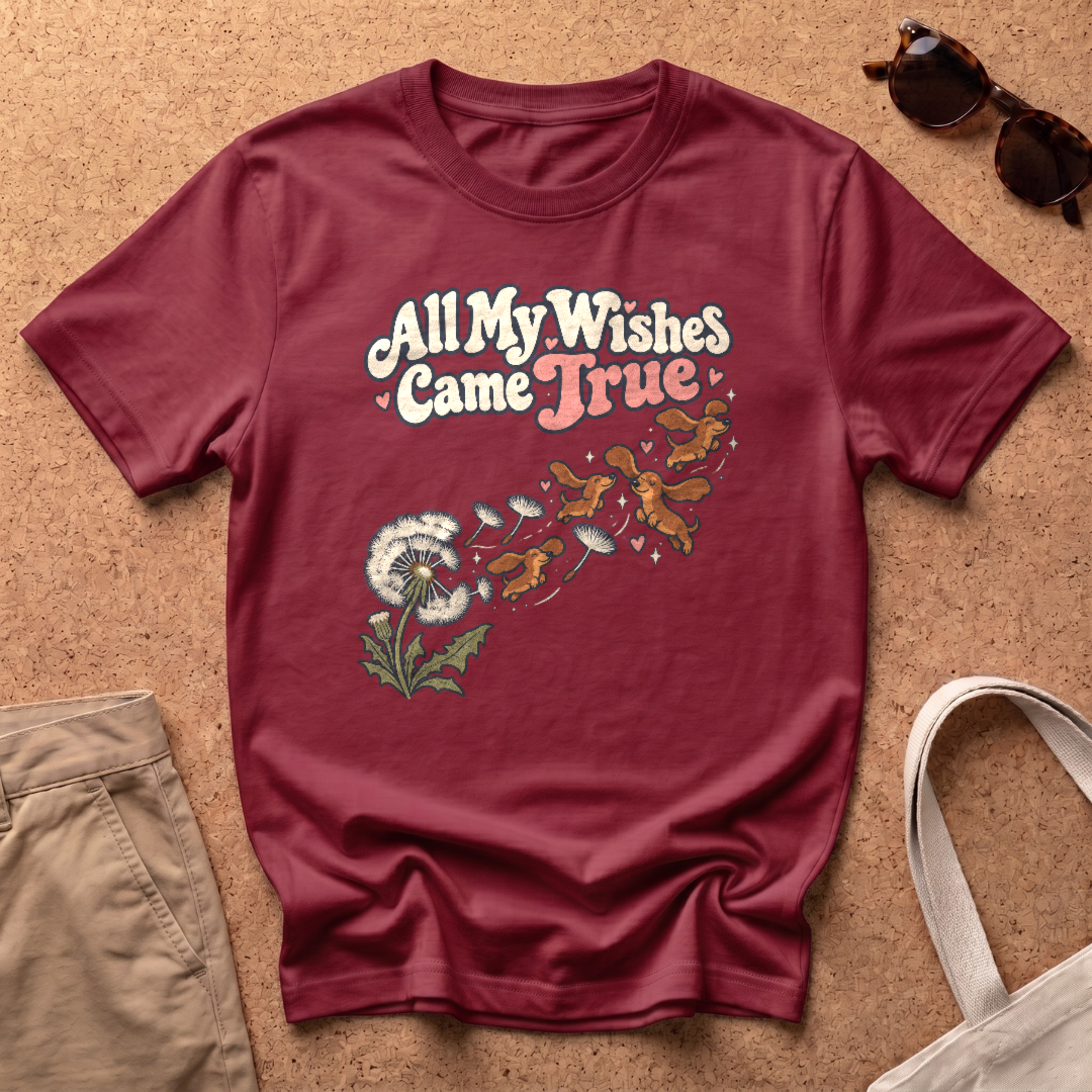 All My Wishes T-Shirt - Antique Cherry Red