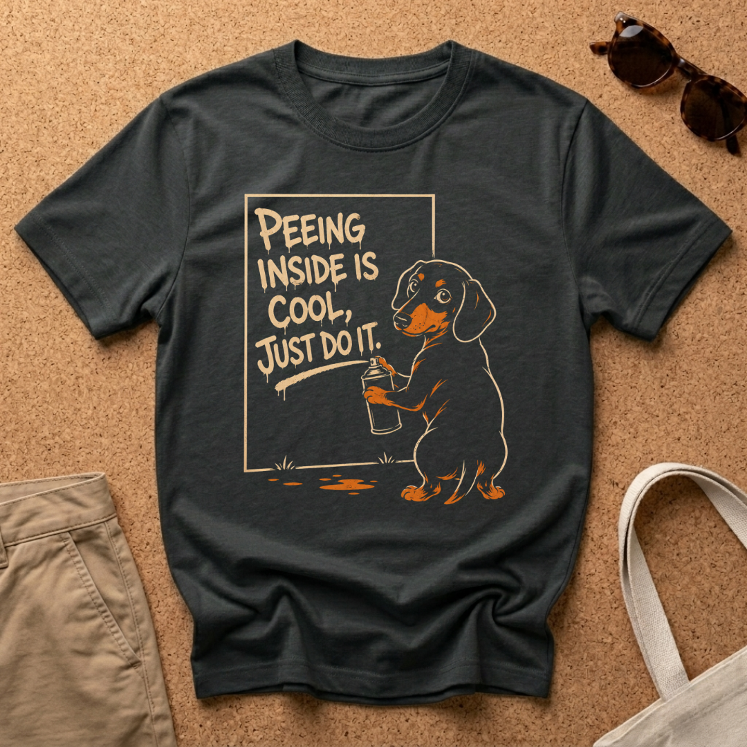 Peeing Inside Graffiti T-Shirt