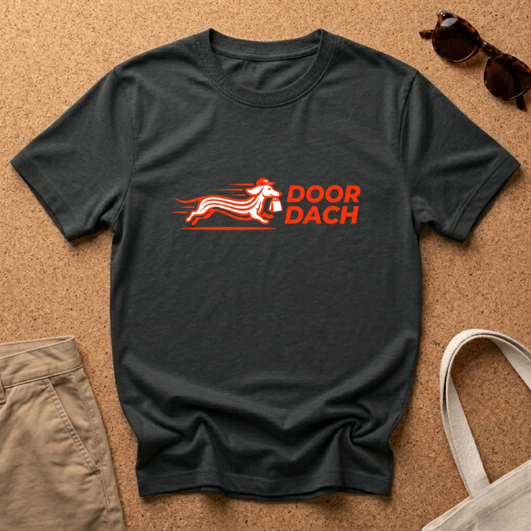 Door Dach Orange Minimal T-Shirt