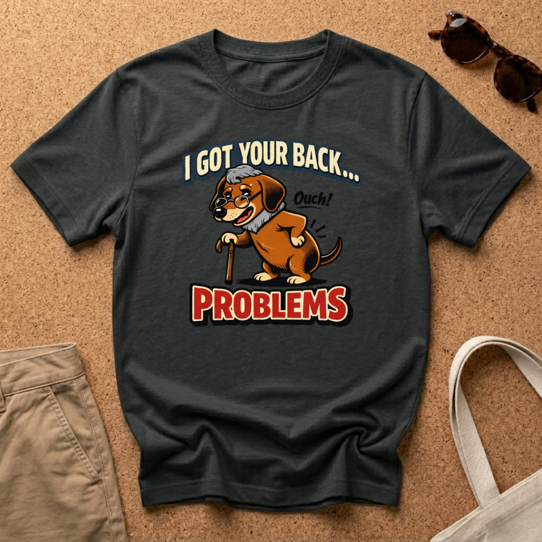 Grandpa Dachshund Back Problems T-Shirt