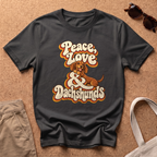 Peace and Love T-Shirt - Black