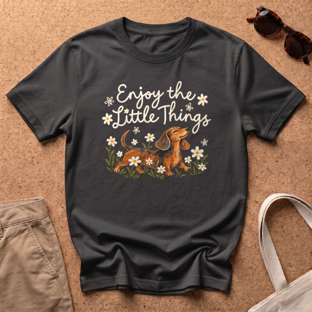 Enjoy Little Things T-Shirt - Black