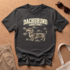 Dachshund Anatomy T-Shirt - Black