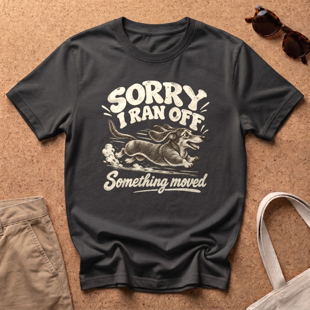 Sorry, I Ran T-Shirt - Black