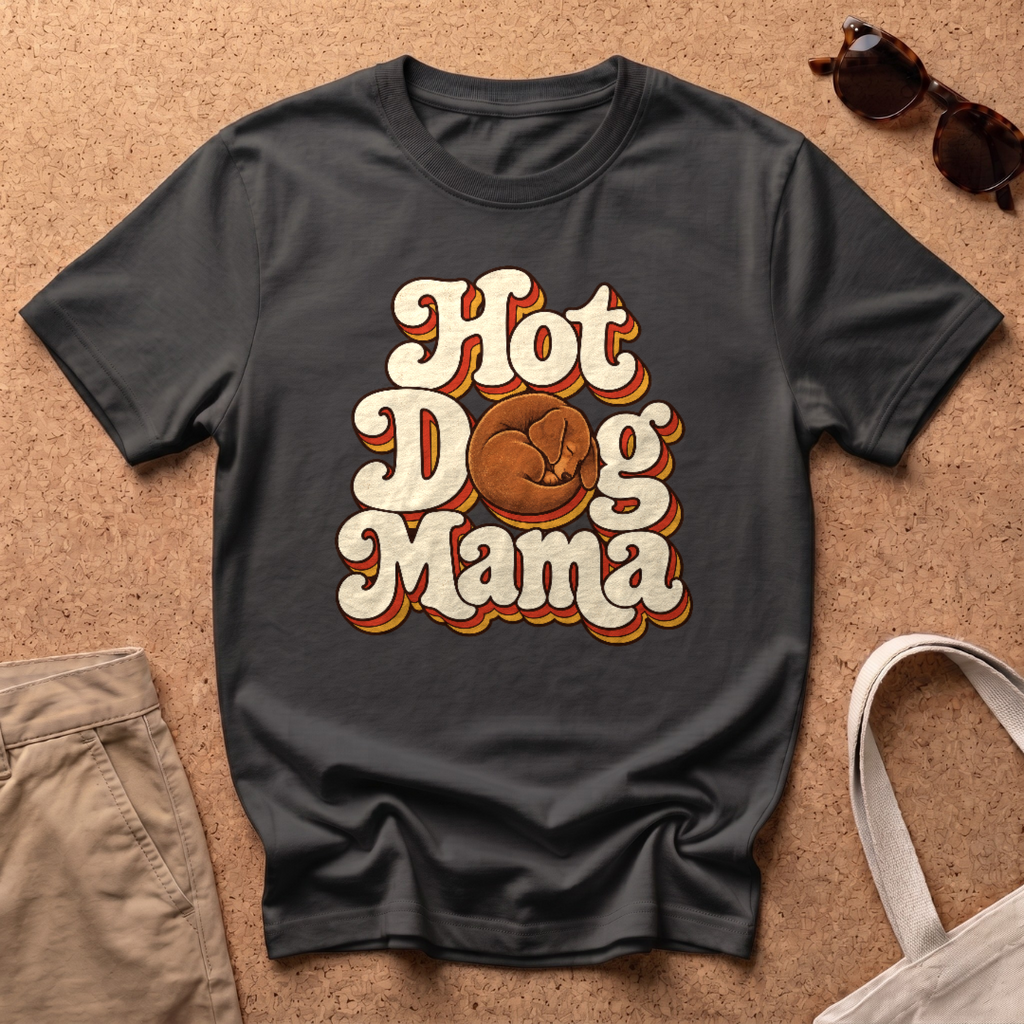 Hot Dog Mama T-Shirt - Black