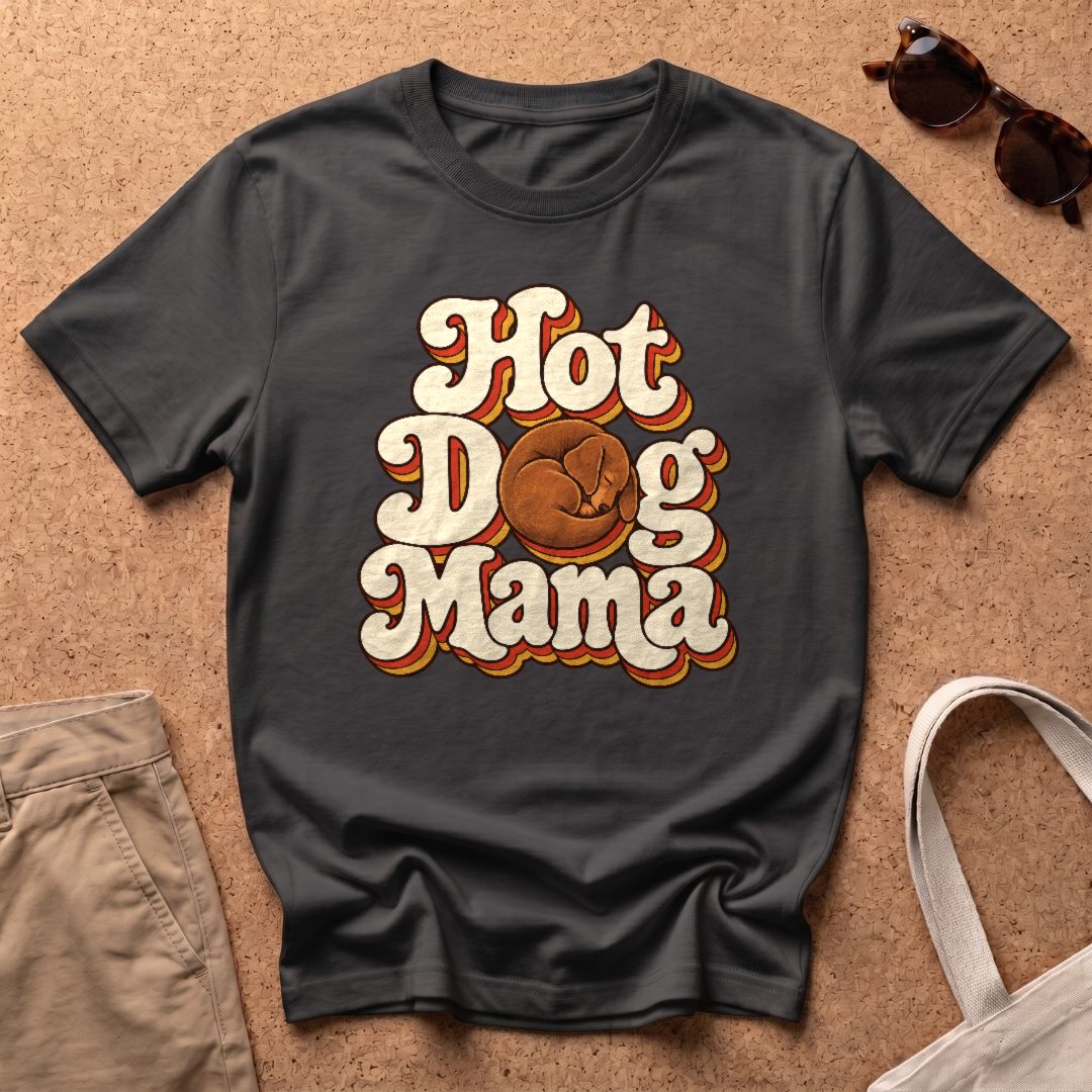 Hot Dog Mama T-Shirt - Black