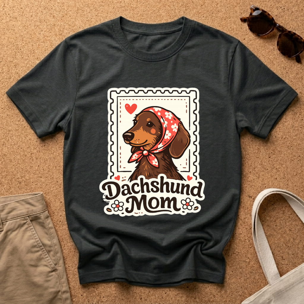 Postcard Dachshund Mom T-Shirt