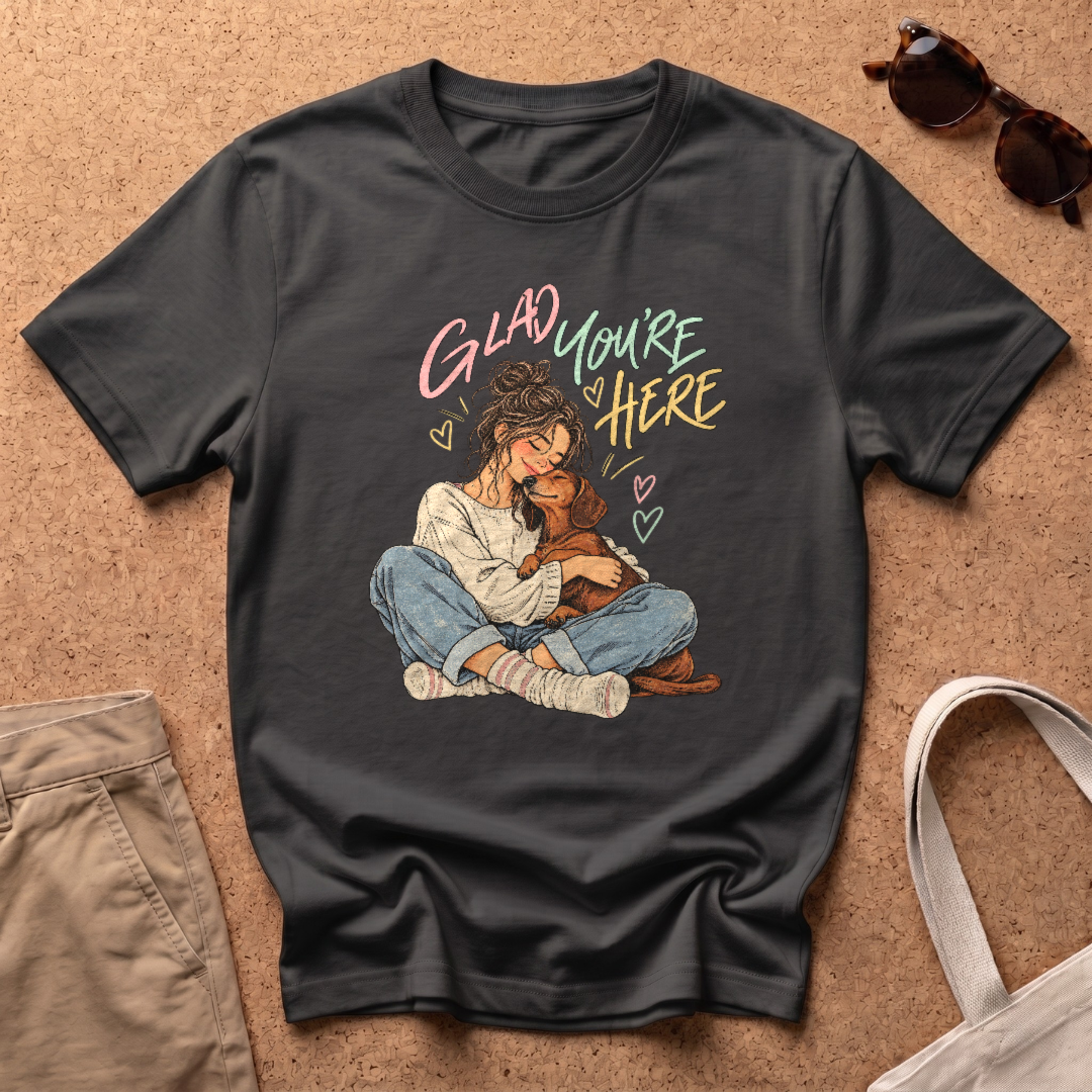 Glad You're Here T-Shirt - Black