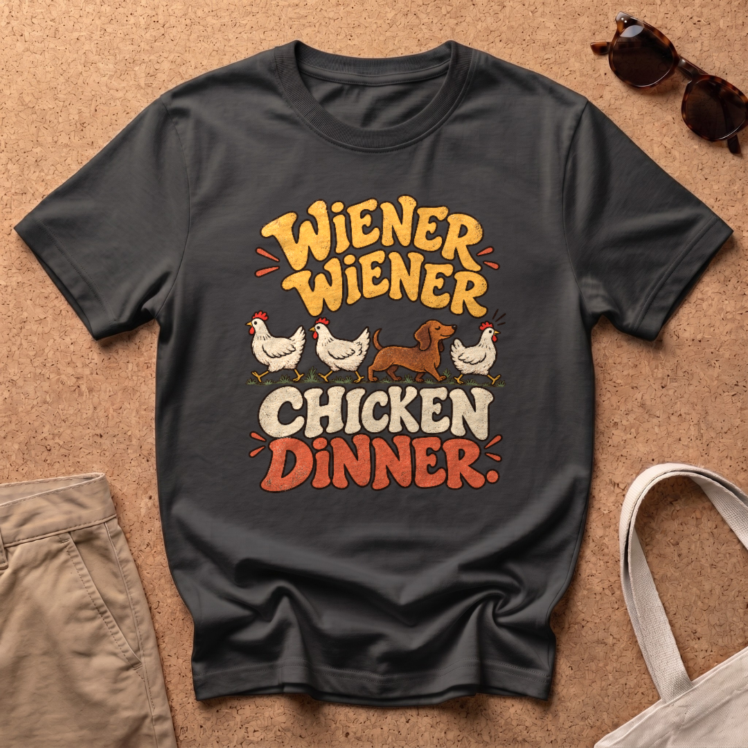 Chicken Dinner T-Shirt - Black