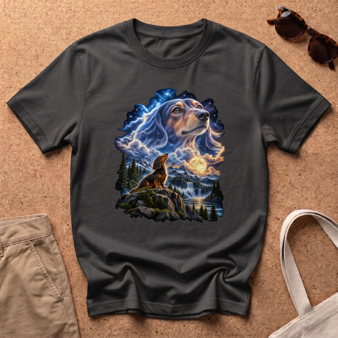 Dachshund Guardian T-Shirt - Black