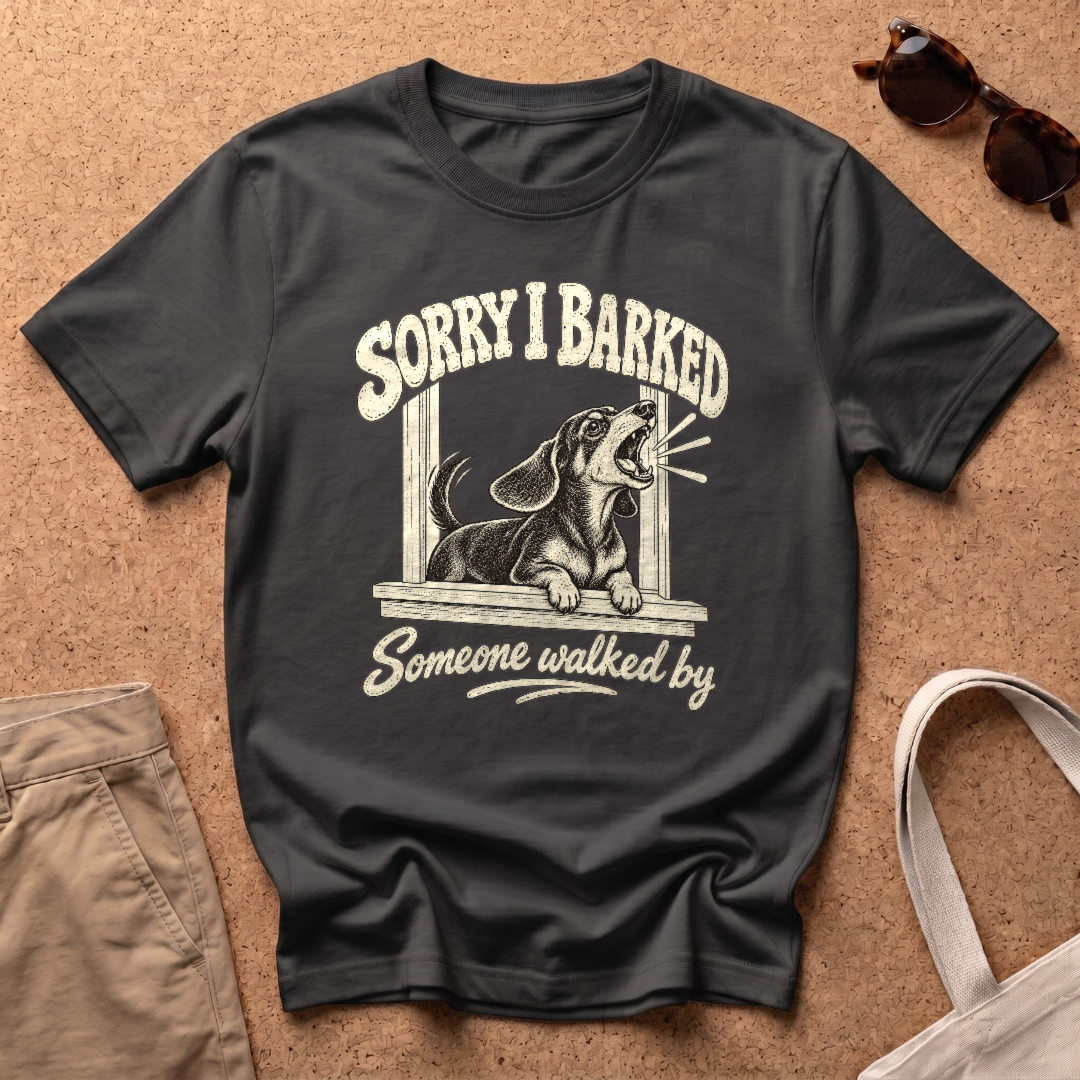 Sorry I Barked T-Shirt - Black
