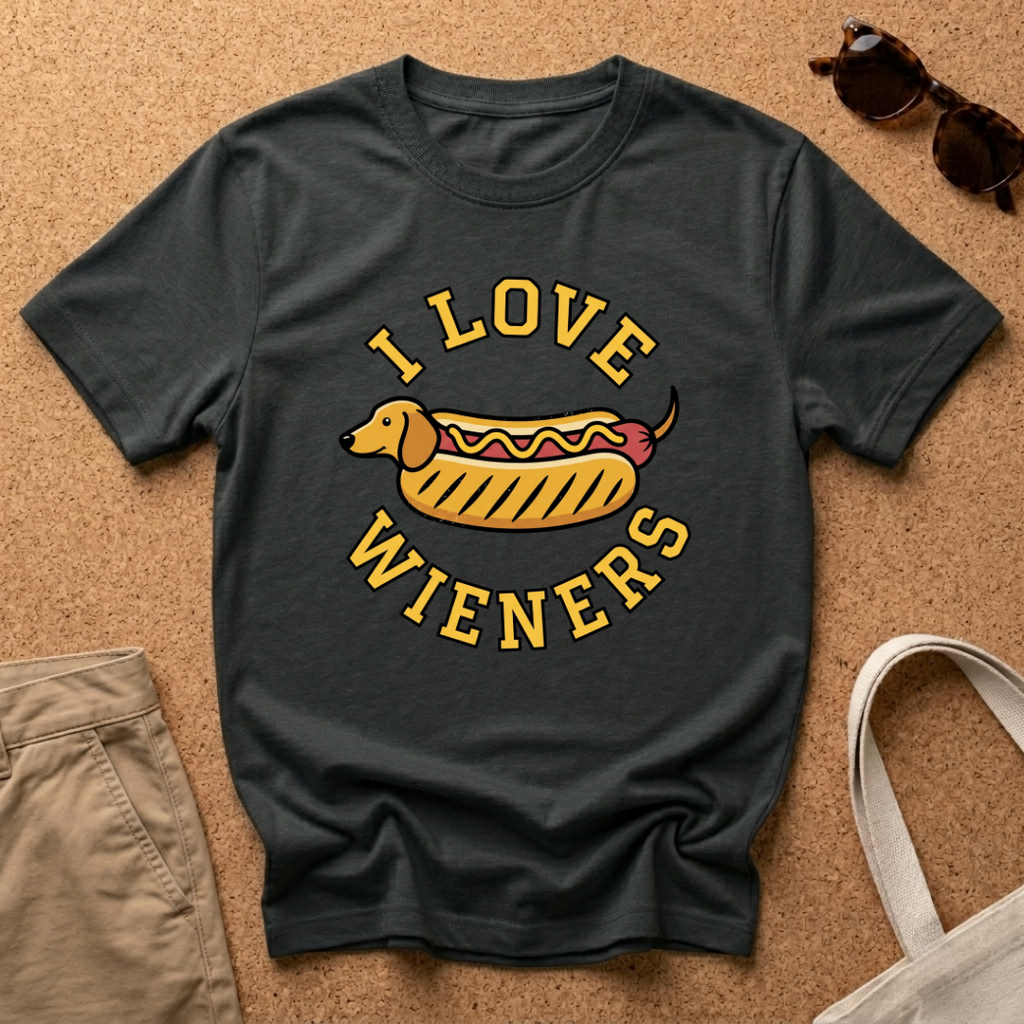 Love Wieners Hotdog T-Shirt
