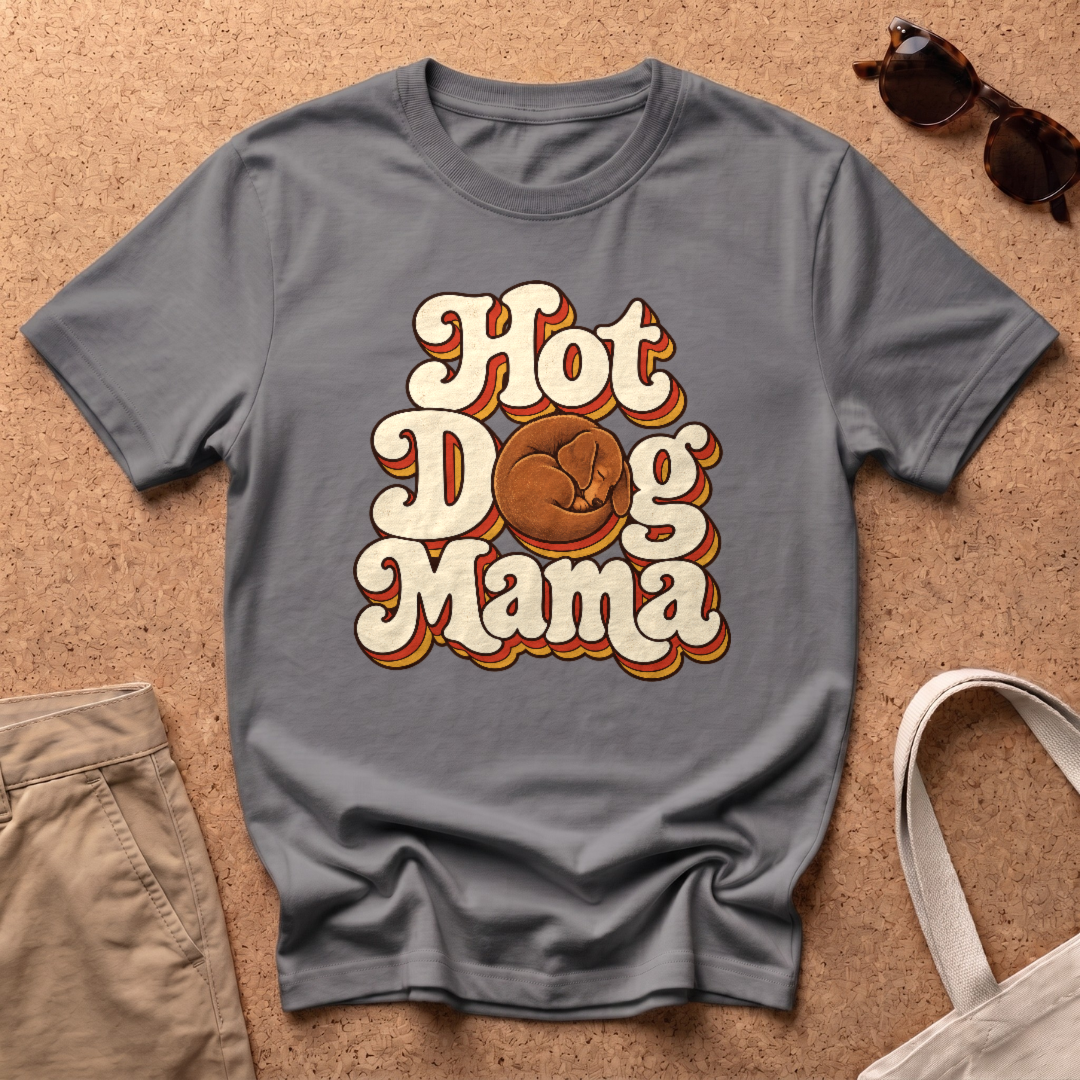 Hot Dog Mama T-Shirt - Charcoal