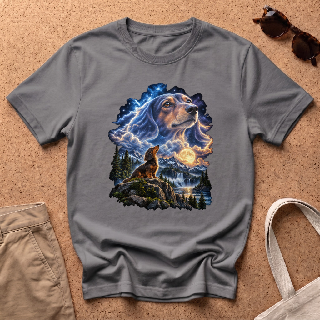 Dachshund Guardian T-Shirt - Charcoal