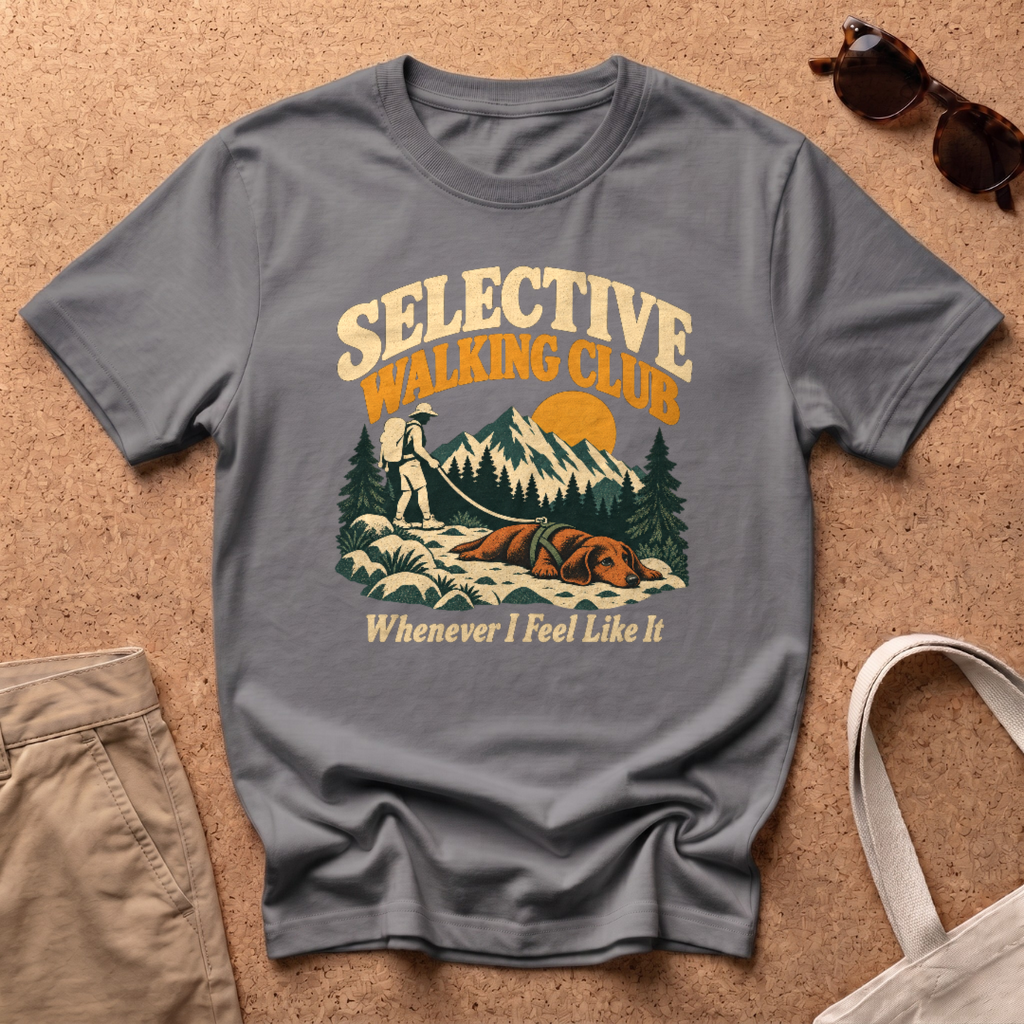 Walking Club T-Shirt - Charcoal