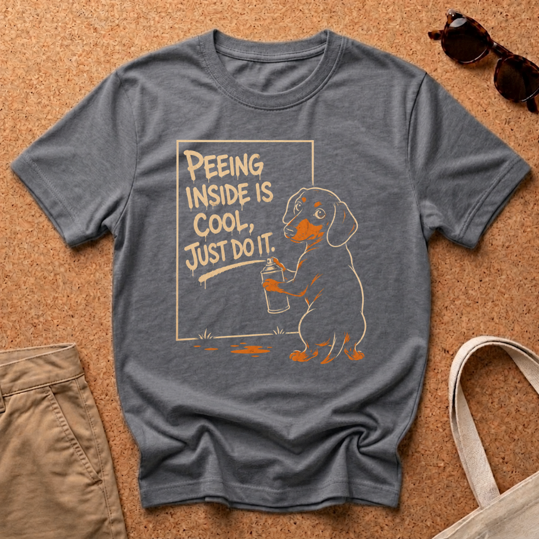 Peeing Inside Graffiti T-Shirt