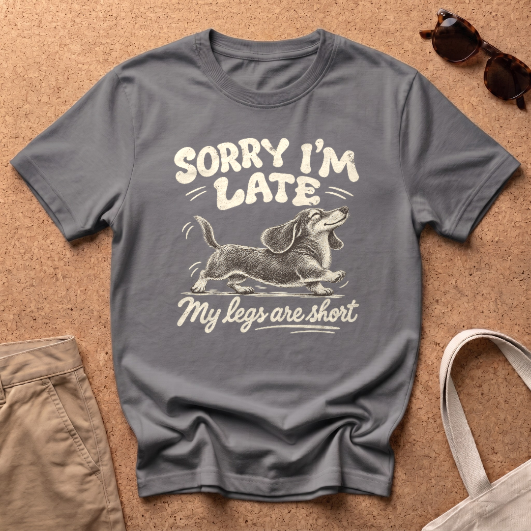 Sorry I’m Late T-Shirt - Charcoal