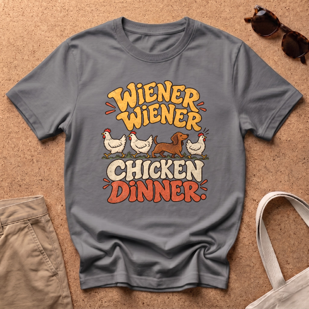 Chicken Dinner T-Shirt - Charcoal
