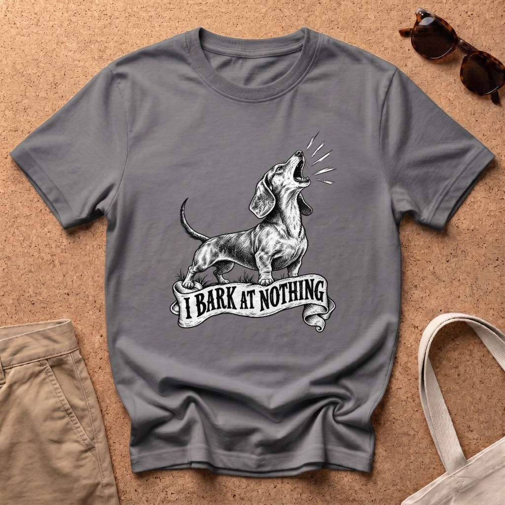Barking Nothing T-Shirt - Charcoal