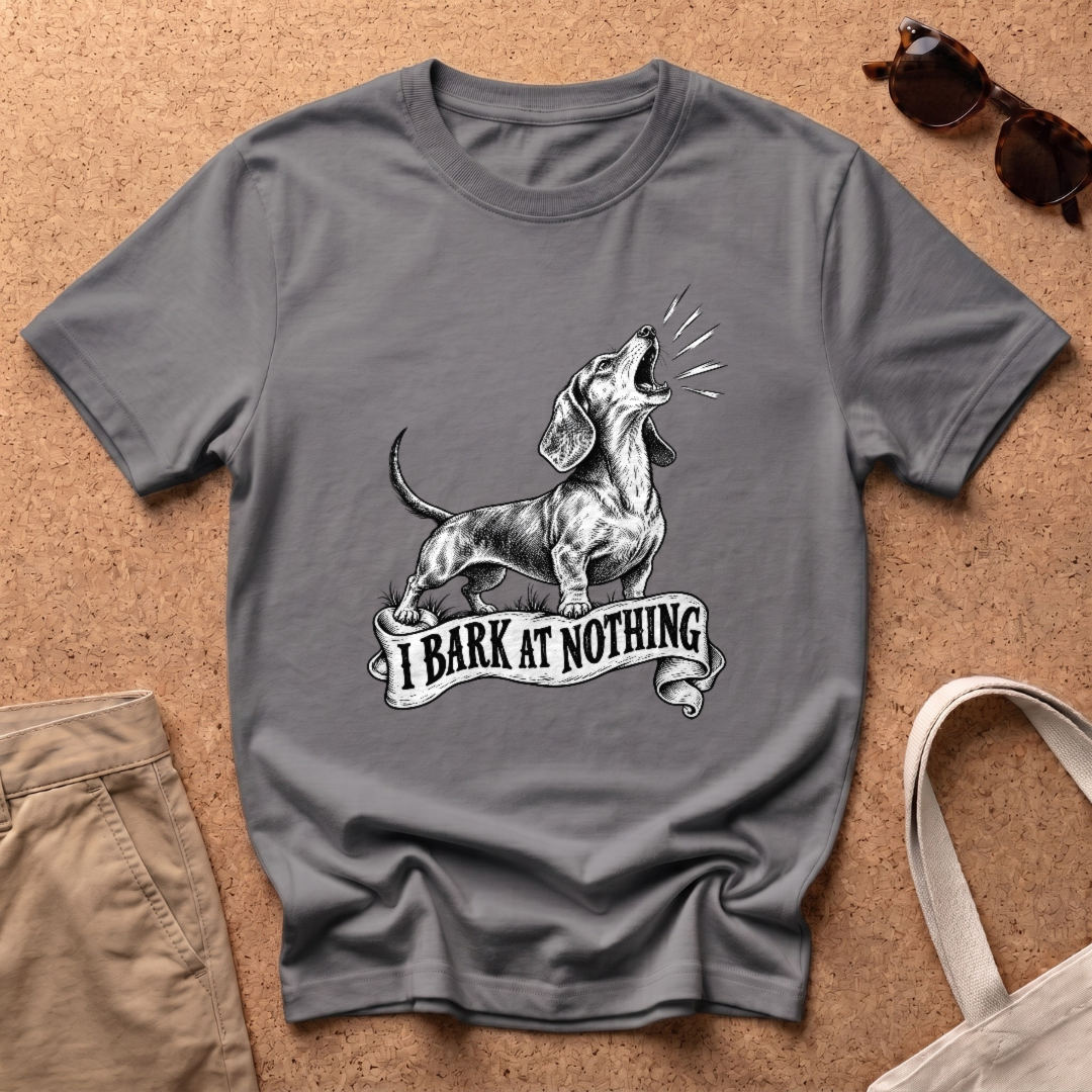Barking Nothing T-Shirt - Charcoal