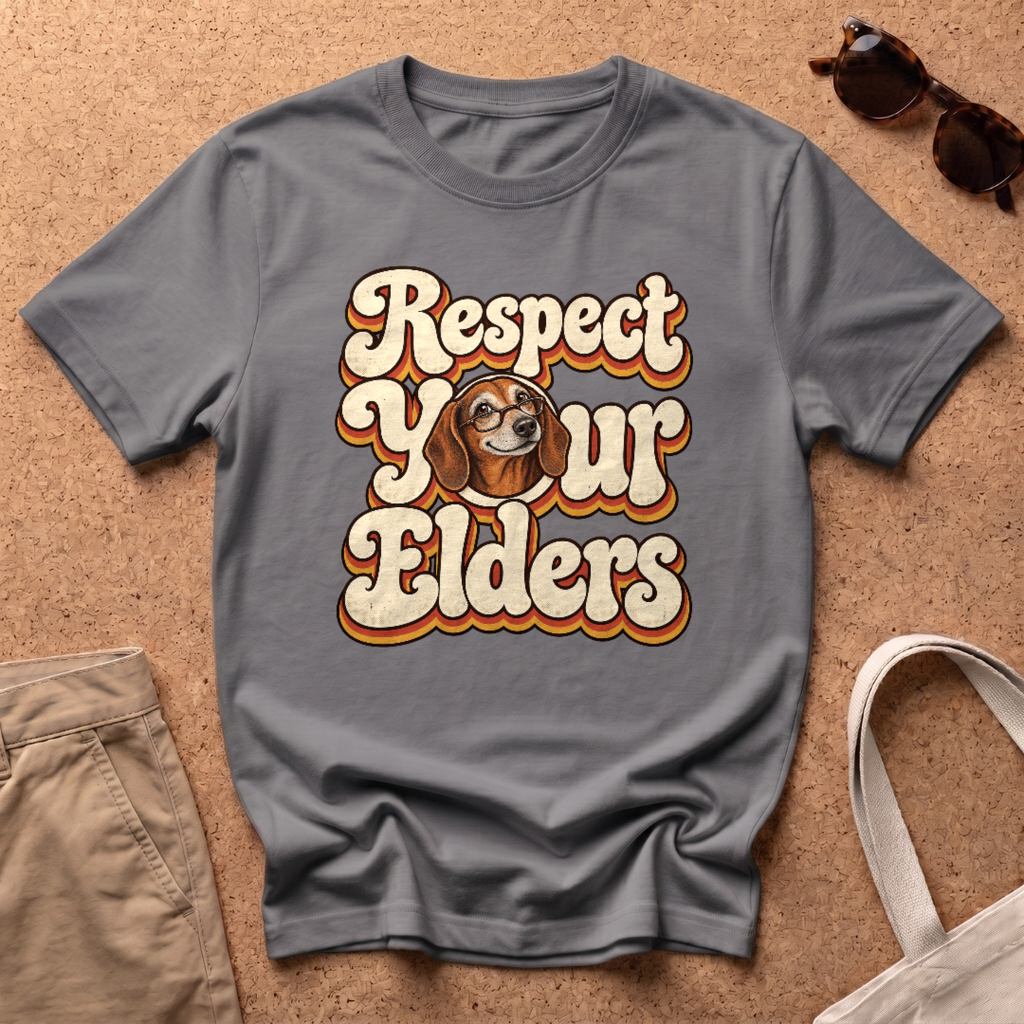 Respect Elders T-Shirt - Charcoal