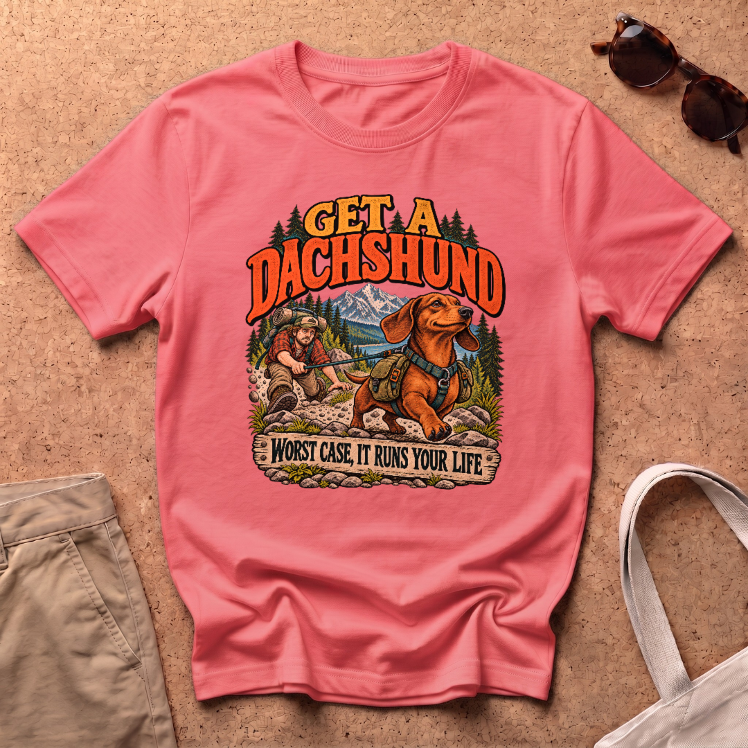 Runs Your Life T-Shirt - Coral Silk