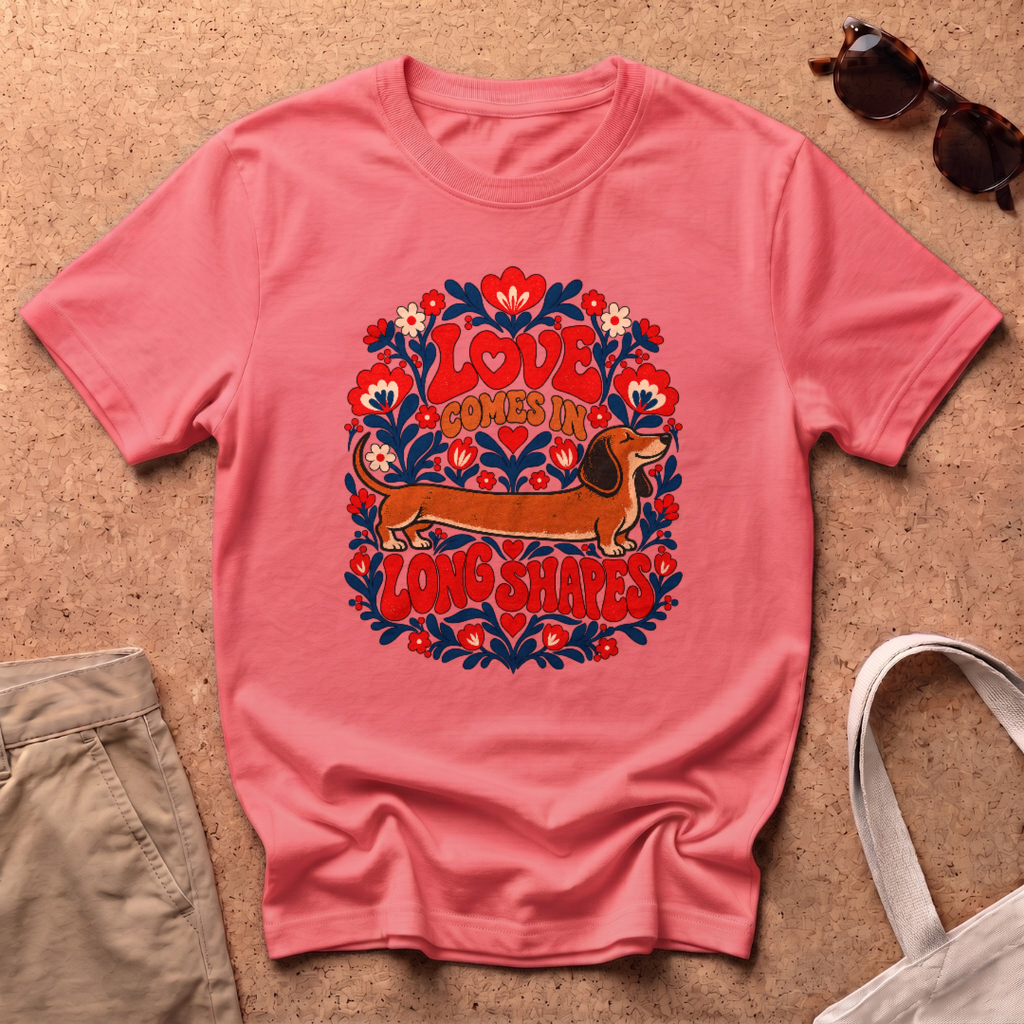 Love Long T-Shirt - Coral Silk