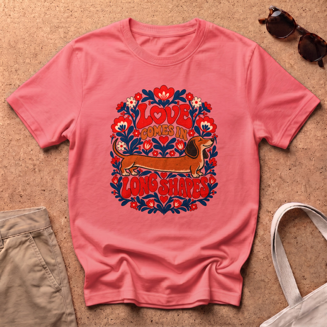 Love Long T-Shirt - Coral Silk