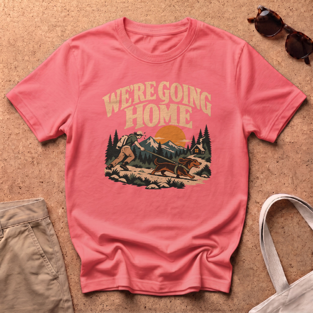 Going Home T-Shirt - Coral Silk