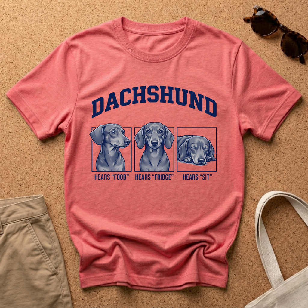 Dachshund Hears T-Shirt