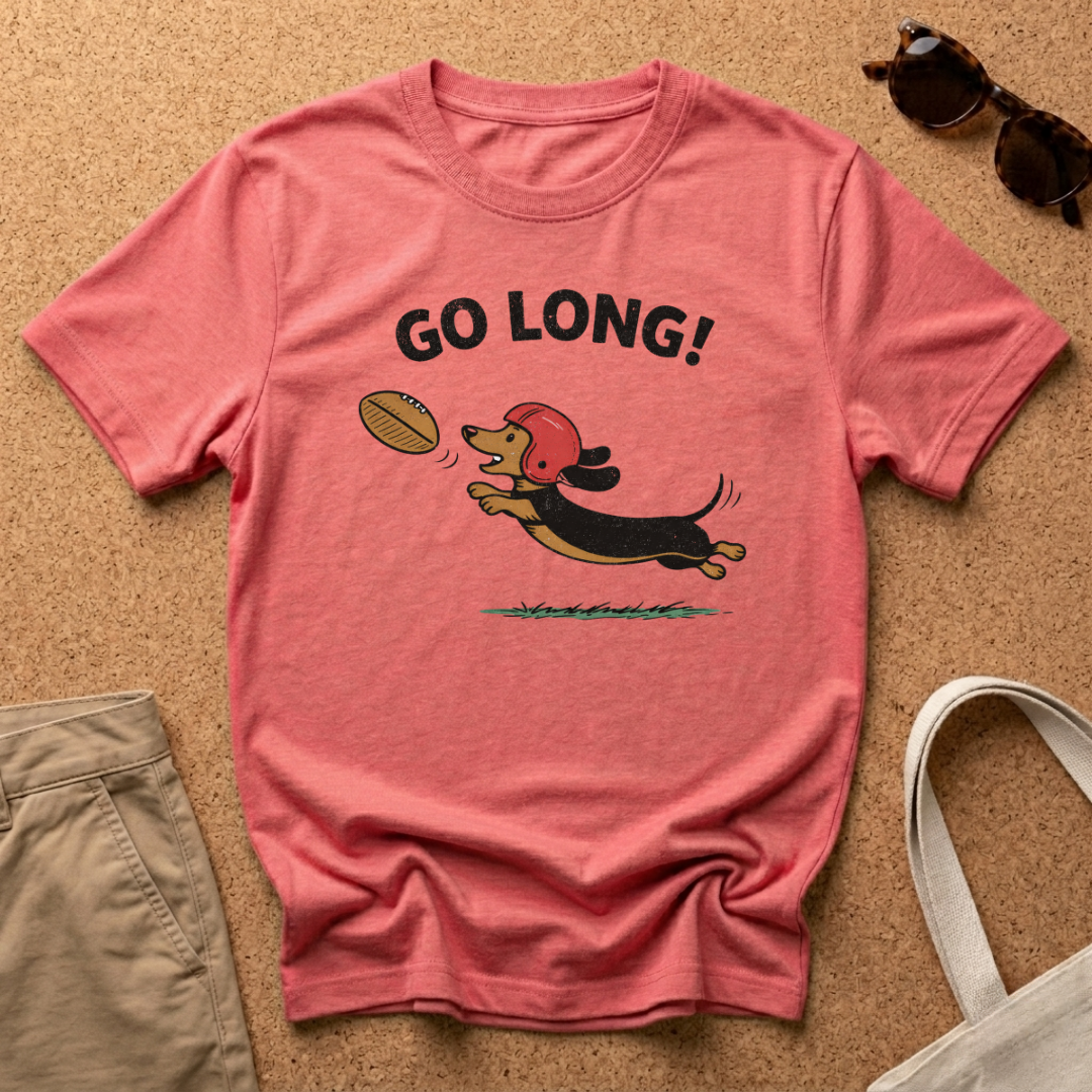 Go Long! Cartoon T-Shirt