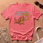 Sunshine Side Bark T-Shirt - Coral Silk