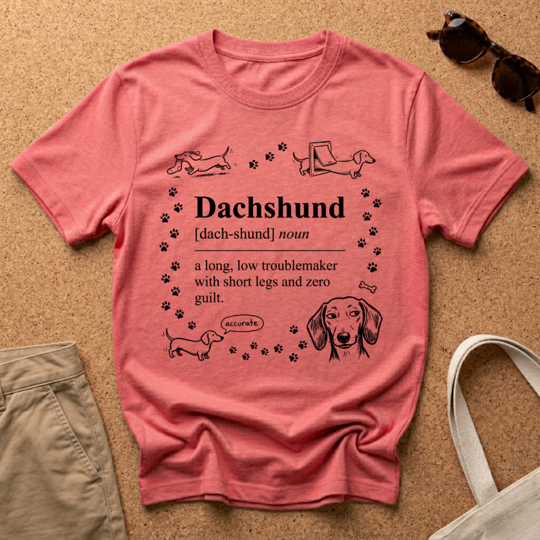 Dachshund Troublemaker Cute T-Shirt