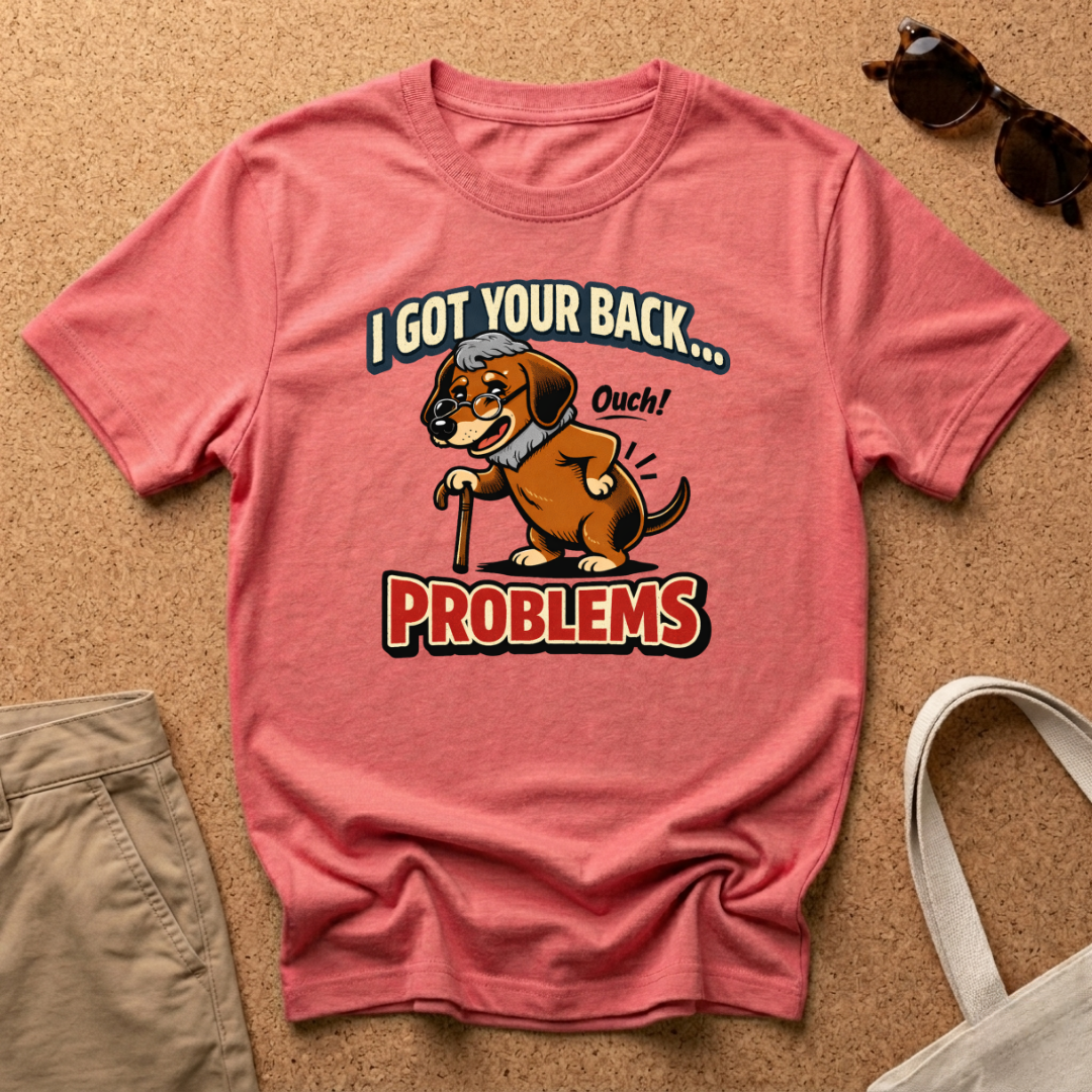 Grandpa Dachshund Back Problems T-Shirt