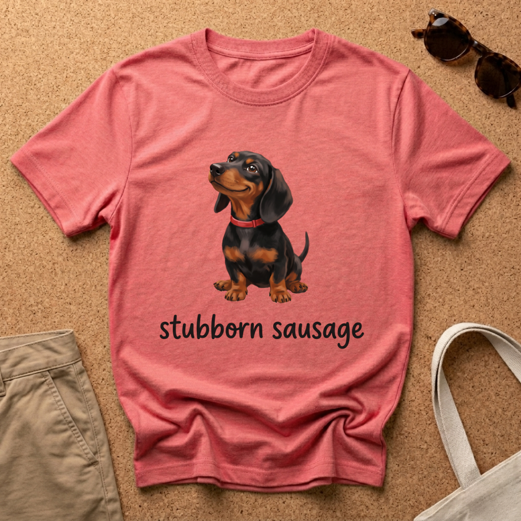 Stubborn Sausage Smirk T-Shirt