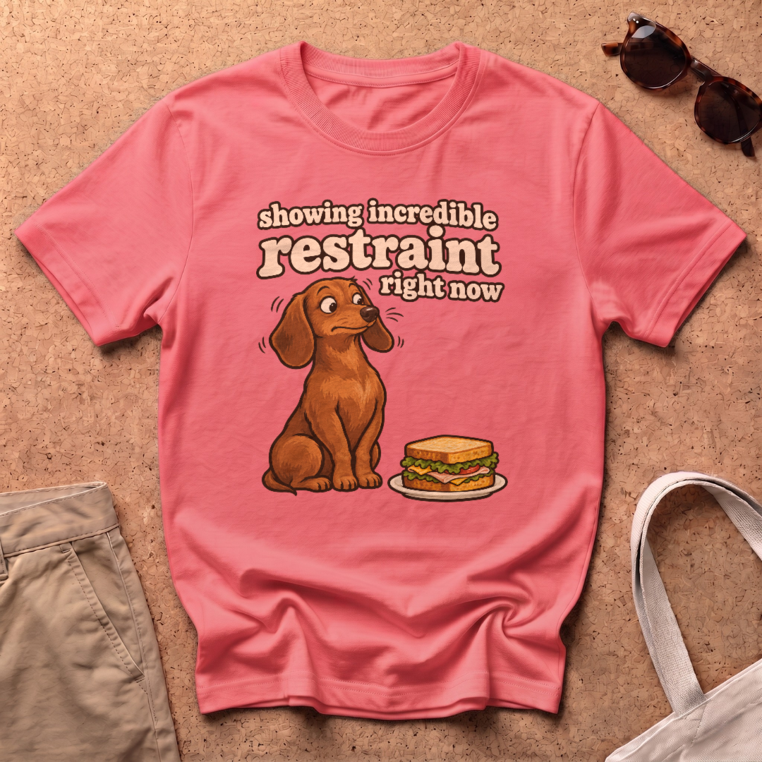 Incredible Restraint T-Shirt - Coral Silk