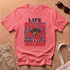 Life Mischief T-Shirt - Coral Silk