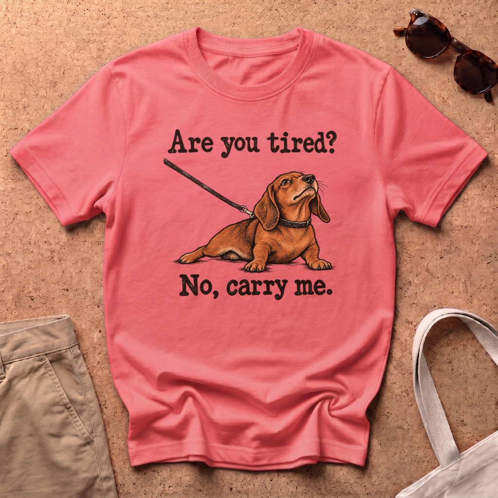 Are You Tired T-Shirt - Coral Silk
